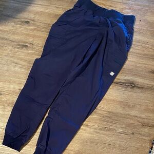 Butter-soft scrubs pants navy blue m medium EUC medical vet etc